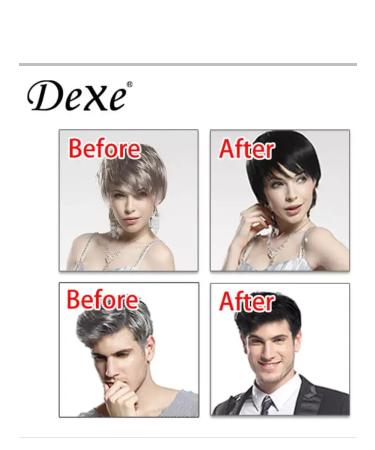 Dexe Shampoo hair dye and beard coloring gray hair 10*25ml - Buy Online on GoSupps.com