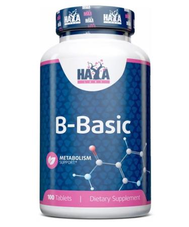Haya Labs Vitamins of the group V. B-Basic. B1. B2. B6. B12. 100 Tabs - Buy Online on GoSupps.com