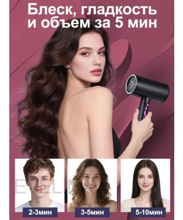 EVELINA Hair hair dryer Powerful with nozzle - Buy Online on GoSupps.com