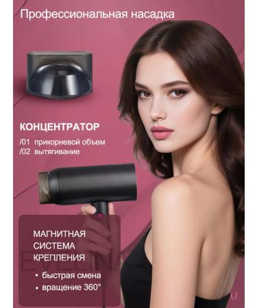 EVELINA Hair hair dryer Powerful with nozzle - Buy Online on GoSupps.com