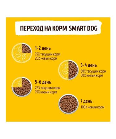 Smart Dog Dry food for adult dogs of large breeds with chicken 0.8 kg - Buy Online on GoSupps.com