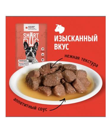 Smart Dog Spider for dogs pieces of beef in sauce 85 g - Buy Online on GoSupps.com