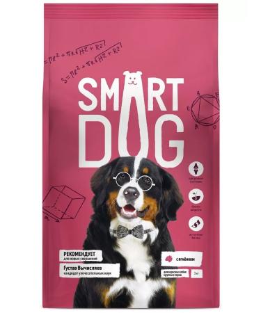 Smart Dog Dry food for adult dogs of large breeds with lamb 0.8 kg - Buy Online on GoSupps.com