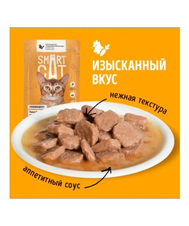 Smart Cat Spiders for cats pieces of chicken with carrots 85 gr - Buy Online on GoSupps.com