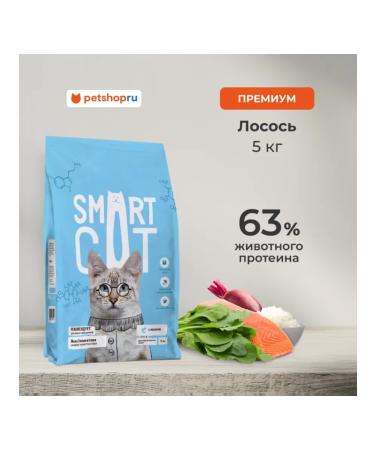 Smart Cat Dry food for sterilized cats with salmon 5 kg