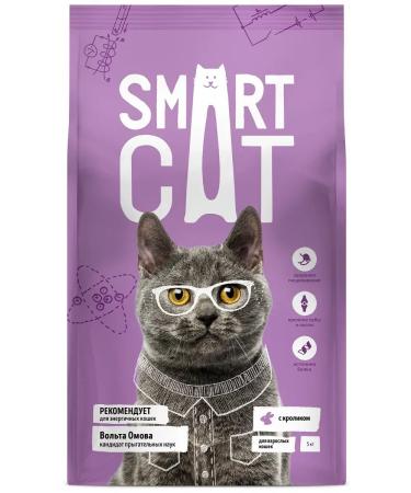 Smart Cat Dry food for adult cats with rabbit and vegetables 0.4 kg - Buy Online on GoSupps.com