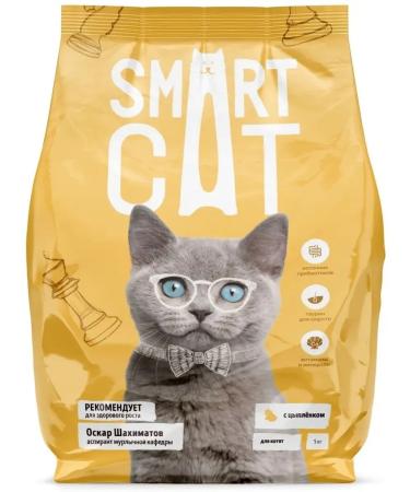 Smart Cat Dry food for kittens with chicken and vegetables 1.4 kg - Buy Online on GoSupps.com