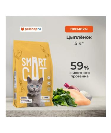 Smart Cat Dry food for kittens with chicken and vegetables 5 kg