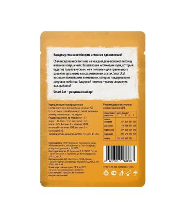 Smart Cat Spiders for cats pieces of chicken with pumpkin 85 gr - Buy Online on GoSupps.com