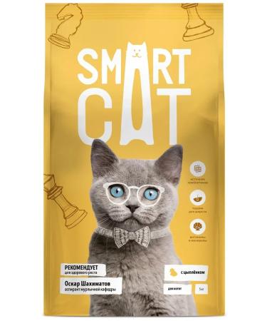 Smart Cat Dry food for kittens with chicken and vegetables 0.4 kg - Buy Online on GoSupps.com