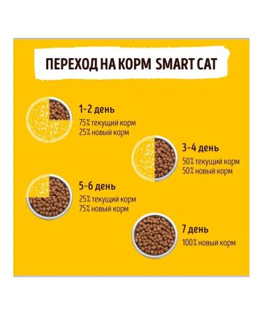 Smart Cat Dry food for kittens with chicken and vegetables 0.4 kg - Buy Online on GoSupps.com