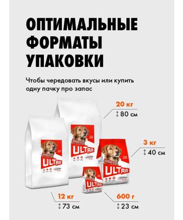 Ultra Dry food with beef for adult dogs of all breeds 3kg - Buy Online on GoSupps.com