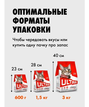 Ultra Dry food with beef for sterilized cats 1.5 kg - Buy Online on GoSupps.com