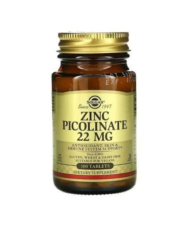 SOLGAR Picoline zinc 100 tablets