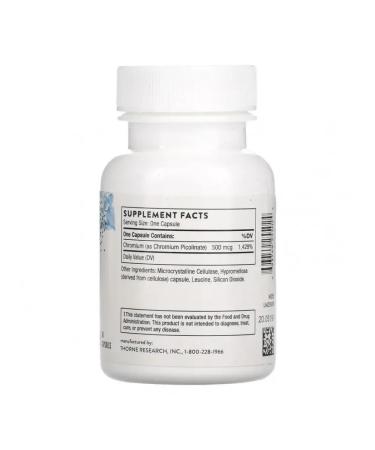 Thorne Research Chromium Picolinate 60 capsules - Buy Online on GoSupps.com
