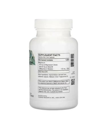 Thorne Research Magnesium Citramate 90 capsules - Buy Online on GoSupps.com