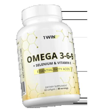 1win dime 3-6-9 + selenium and vitamin E Omega 3-6-9 + selenium ... - Buy Online on GoSupps.com