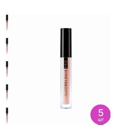 RELOUIS Relai Pro Full Cover Face corrector 50 Peach 4ml 5 pcs