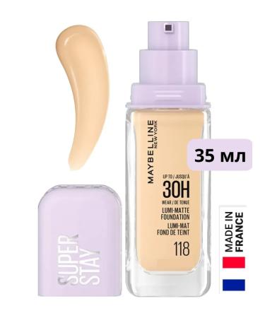 Maybelline New York Cream Tonal Super Stay Lumi-Matte 30h #118 - Buy Online on GoSupps.com