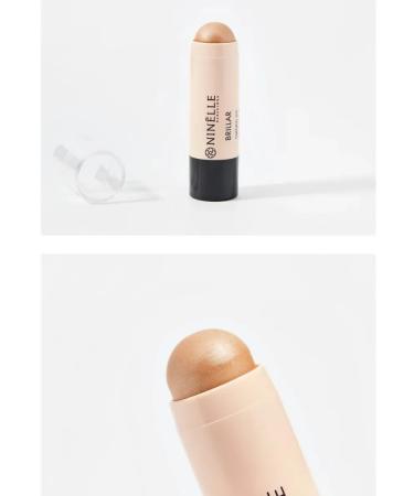 Ninelle Highlighter Facial Brillar 411 Warm Beige Beige - Buy Online on GoSupps.com