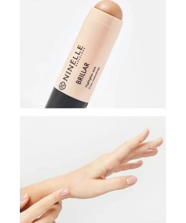 Ninelle Highlighter Facial Brillar 411 Warm Beige Beige - Buy Online on GoSupps.com