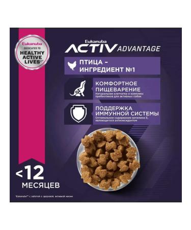 Eukanuba Dry food with chicken for medium -sized puppies 800 g - Buy Online on GoSupps.com