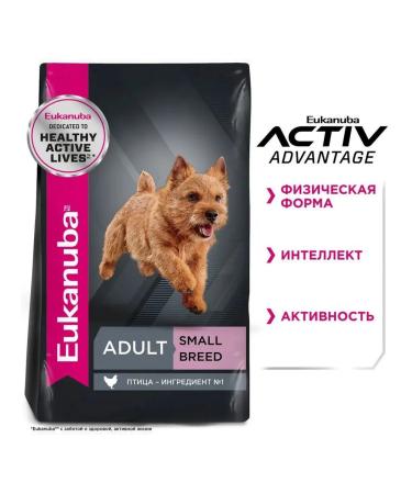 Eukanuba Dry food with chicken for adult dogs of small species 3 kg - Buy Online on GoSupps.com