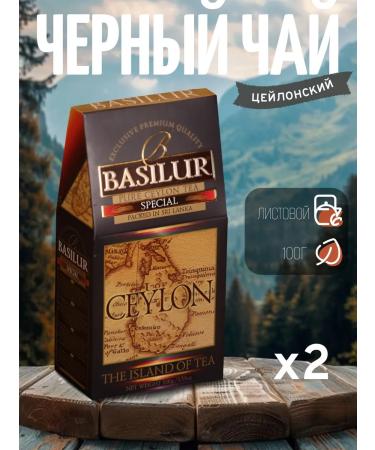 Basilur Sheet black tea with tips island "haste" 100 g (2 pcs)