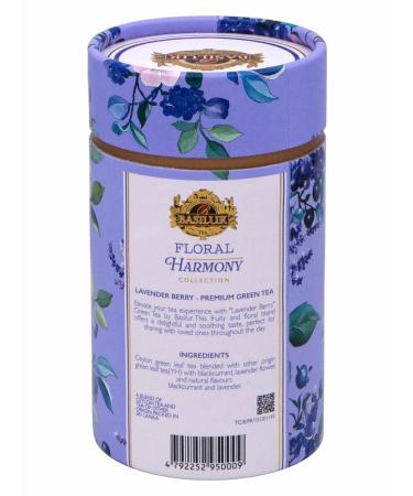 Basilur Tea green leaf berry lavender 75 g - Buy Online on GoSupps.com