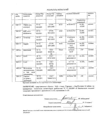Tyrosin+iodine laboratory Evalar 0.38g 60pc -1 units - Buy Online on GoSupps.com