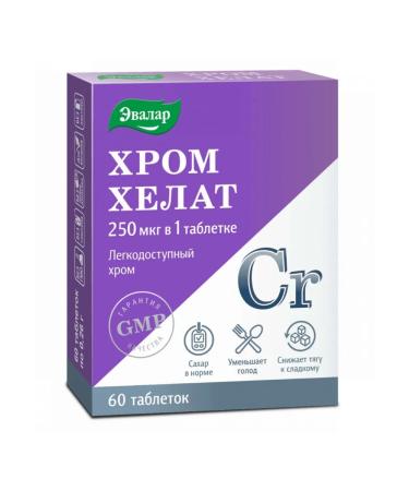 Evalar Chrome helat tablets 0.26g 60pc -1 units