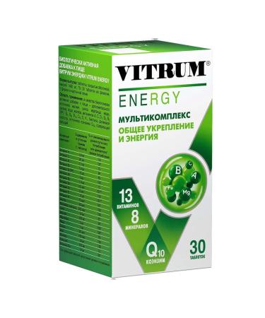Vitrum Energy tablets P about 1400mg 30pc -1 units - Buy Online on GoSupps.com