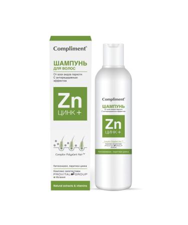 Timex Hair shampoo Compliment zinc+ 200 ml 2 pcs - Buy Online on GoSupps.com