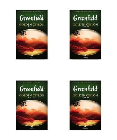 Greenfield Leaf tea "Golden Ceylon" Black Ceylon Bolsoli - 4pcs
