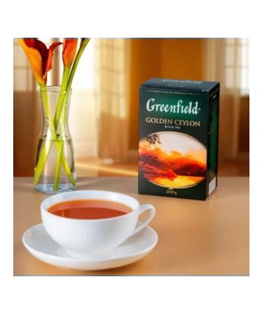 Greenfield Leaf tea "Golden Ceylon" Black Ceylon Bolsoli - 4pcs - Buy Online on GoSupps.com
