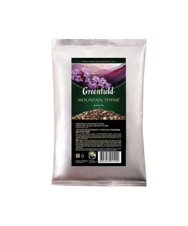 Greenfield Leaf tea "Mountain Thyme" black with thyme 250 g - 2pcs - Buy Online on GoSupps.com