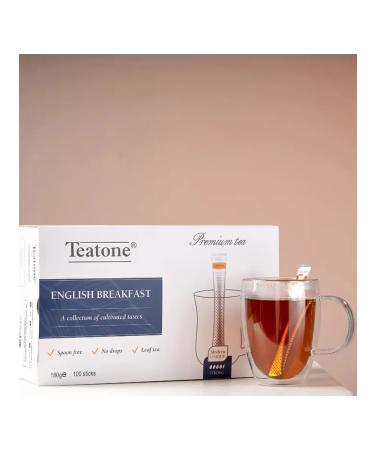 Teatone Tea "English breakfast" Black 100 sticks of 1.8 g 1255