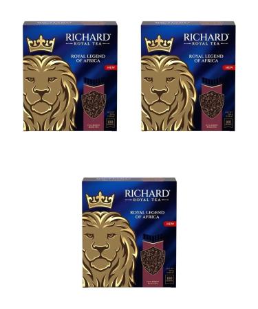 Richard Tea "Royal Legend of Africa" Black 100 bags in KO - 3pcs