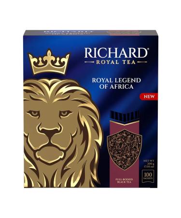 Richard Tea "Royal Legend of Africa" Black 100 bags in KO - 3pcs - Buy Online on GoSupps.com