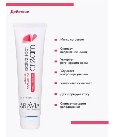 ARAVIA Active leg cream with campara and pepper - Buy Online on GoSupps.com