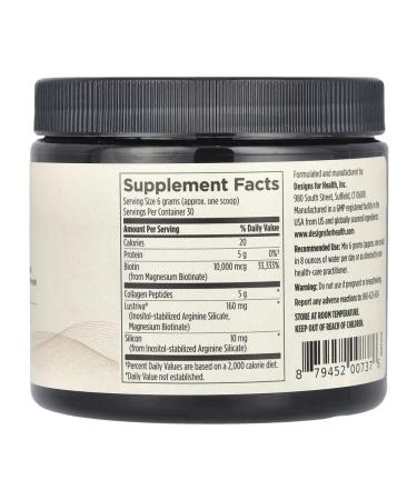 Designs For Health Whole Beauty Collagen Collagen without taste 180 grams - Buy Online on GoSupps.com