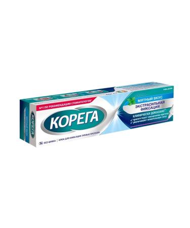Korega Cream for fixing dentures 40g mint - Buy Online on GoSupps.com