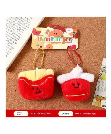 Soft toy Food Party Fri with a drink suspension