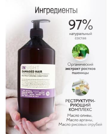 INsight Air conditioning for damaged hair Professional 900 ml - Buy Online on GoSupps.com
