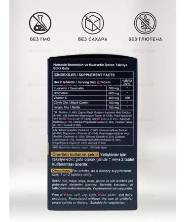 NUTRAXIN Quercetin Bromelain T rkiye - Buy Online on GoSupps.com