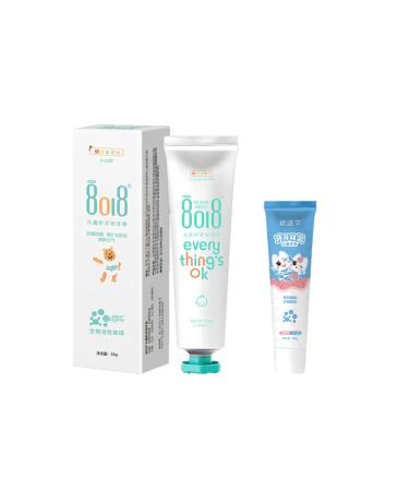 Children's toothpaste 0-12 years old without fluoride white