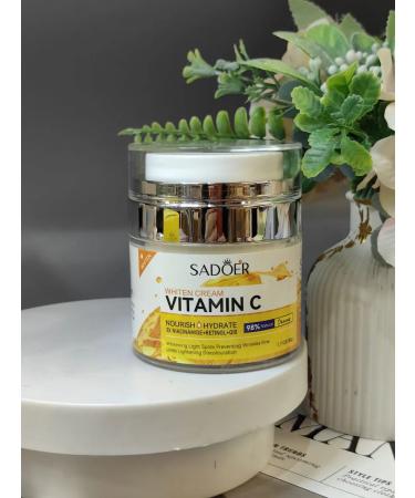 sadoer Whitening face cream with vitamin C - Buy Online on GoSupps.com
