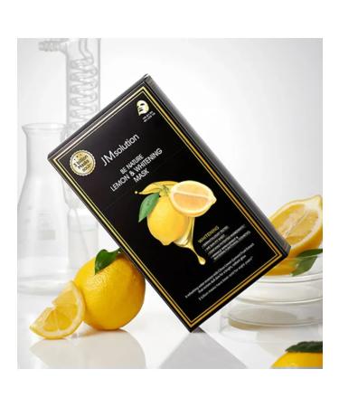 JMSolution Fabric mask for skin radiance with lemon extract 10 pcs - Buy Online on GoSupps.com