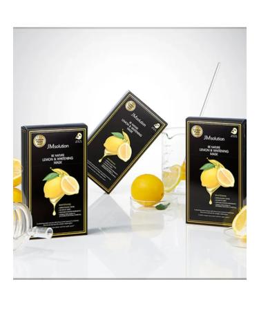 JMSolution Fabric mask for skin radiance with lemon extract 10 pcs - Buy Online on GoSupps.com
