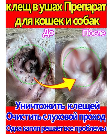 Ear drops for cats and dogs from ticks 20 ml